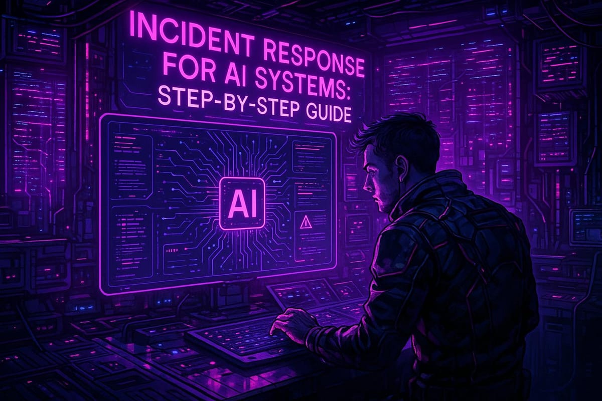 Incident Response for AI Systems: Step-by-Step Guide