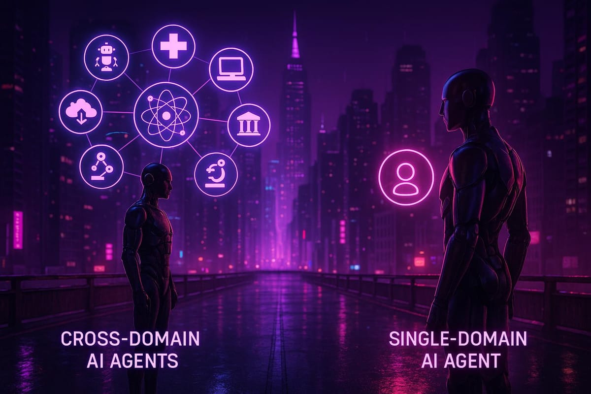 Cross-Domain AI Agents vs. Single-Domain Agents